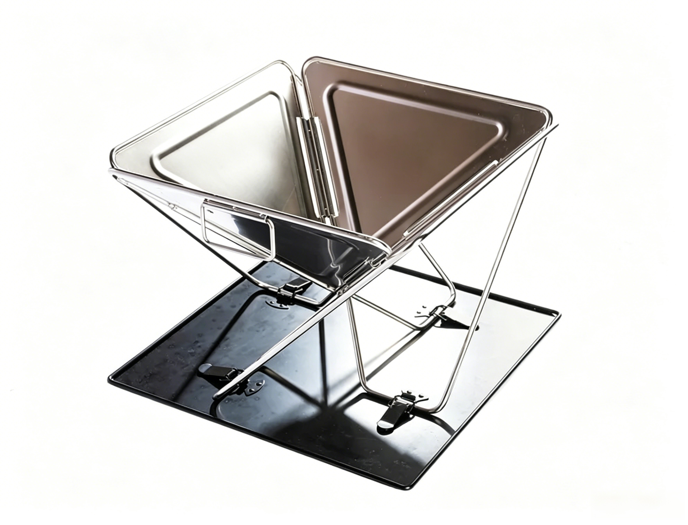 Products stainless steel folding firepit