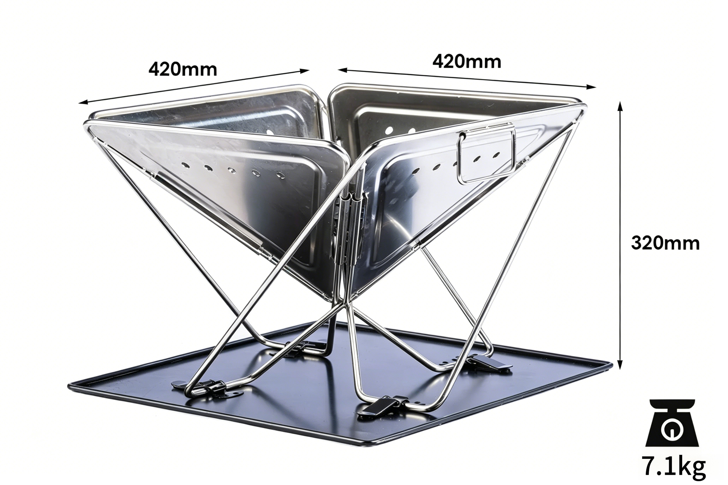 stainless steel folding firepit stainless steel folding firepit